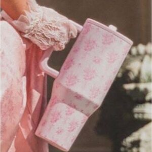 HydroJug Pink Floral Pattern Water Bottle